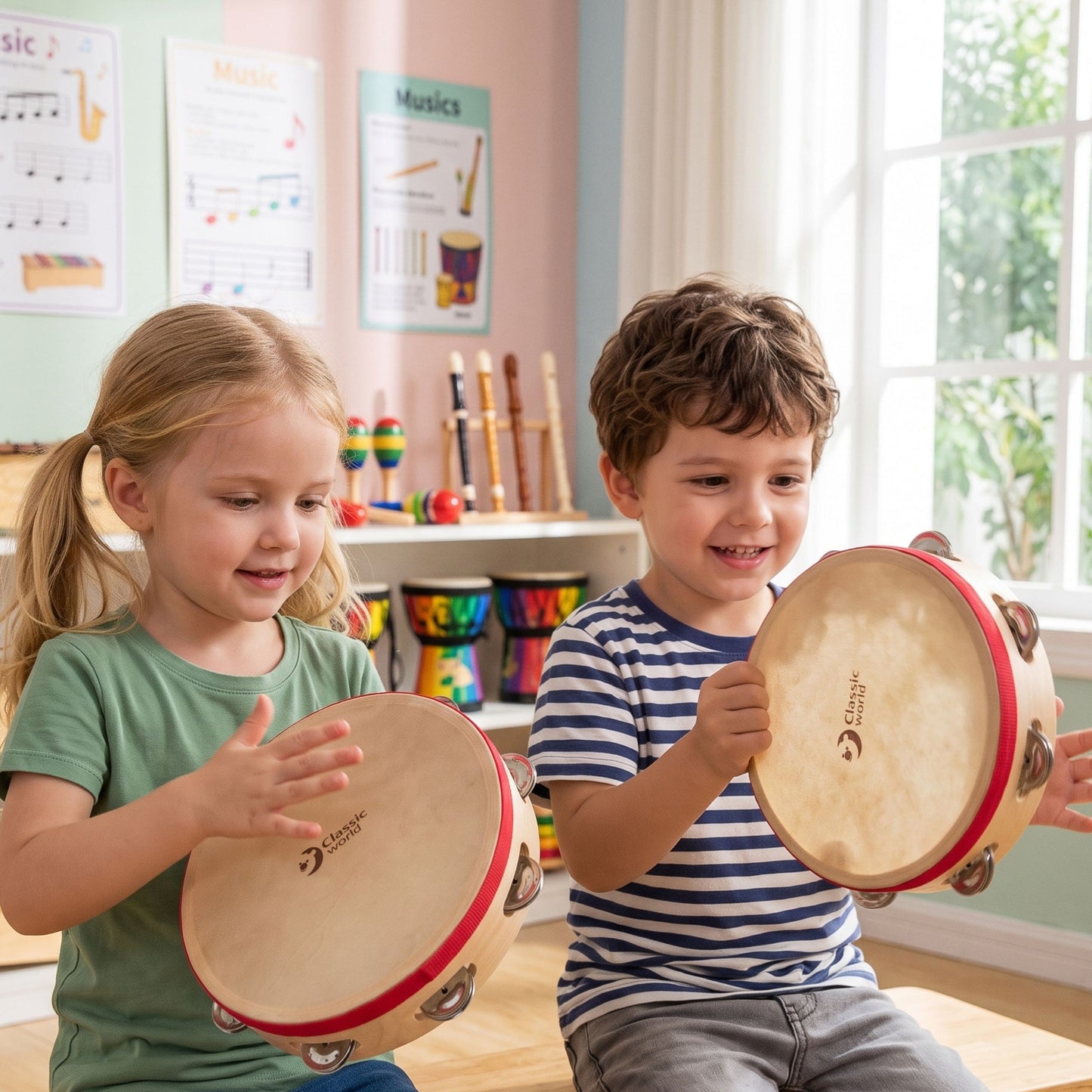 CLASSIC WORLD EDU Hangszer: Tamburin 25 cm